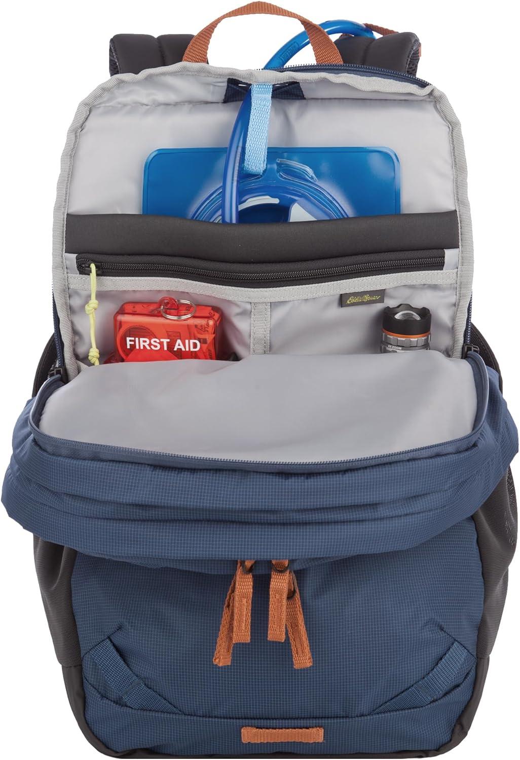 imageEddie Bauer Nomad Backpack with Compression Straps and HydrationLaptop Compatible Sleeve Sienna 28LDusted Indigo