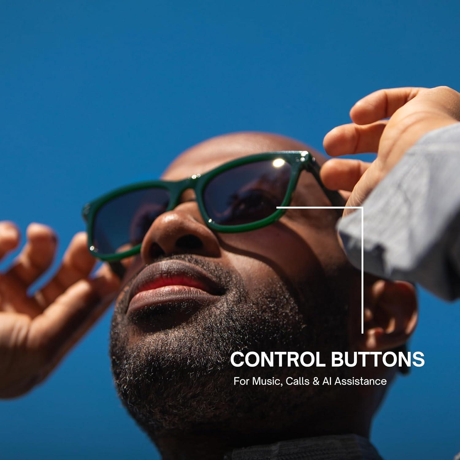 imageEddie Bauer Smart Glasses for Men Bluetooth Smart Glasses with UV400 Polarized Lenses Open Ear Speakers ampamp Microphone Navigator StandardVelocity Standard