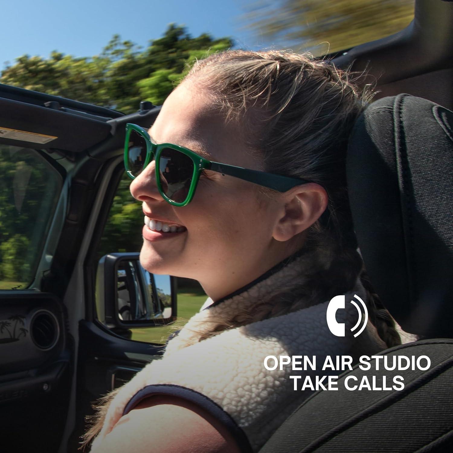 imageEddie Bauer Smart Glasses for Men Bluetooth Smart Glasses with UV400 Polarized Lenses Open Ear Speakers ampamp Microphone Navigator StandardVelocity Standard