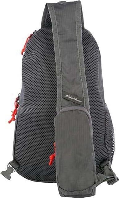 imageEddie Bauer Stowaway Packable Sling Bag Foldable Travel Outdoor Lightweight Compact Everyday Carry Ripstop Nylon 10L Dark SmokeDark Smoke