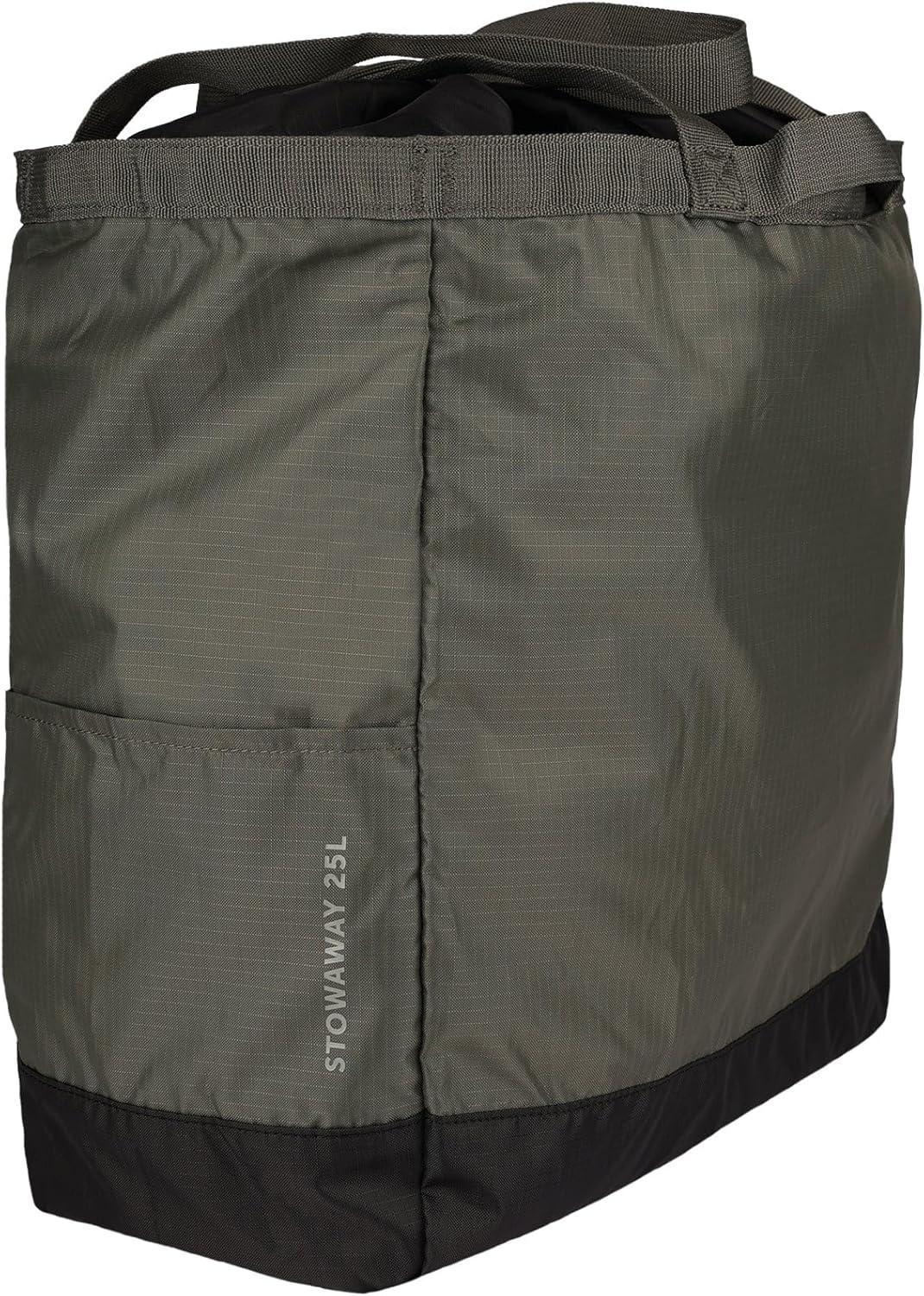 imageEddie Bauer Stowaway Packable Tote Bag Lightweight Compact Cinch Closure Ripstop Nylon 25l CapacitySpruce