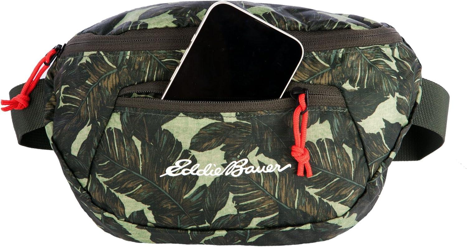 imageEddie Bauer Stowaway Packable Waistpack Sling Fanny Travel Lightweight Outdoor Ripstop PolyesterDark Loden