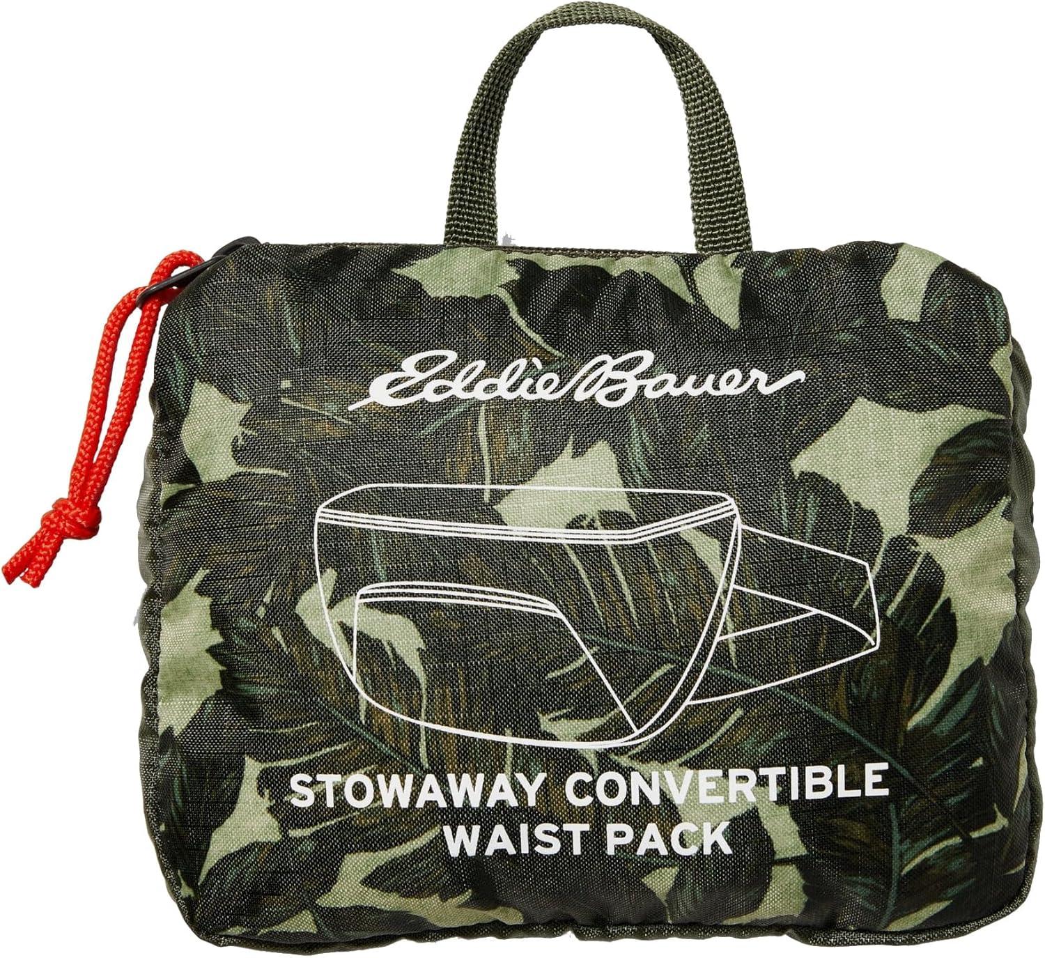 imageEddie Bauer Stowaway Packable Waistpack Sling Fanny Travel Lightweight Outdoor Ripstop PolyesterDark Loden