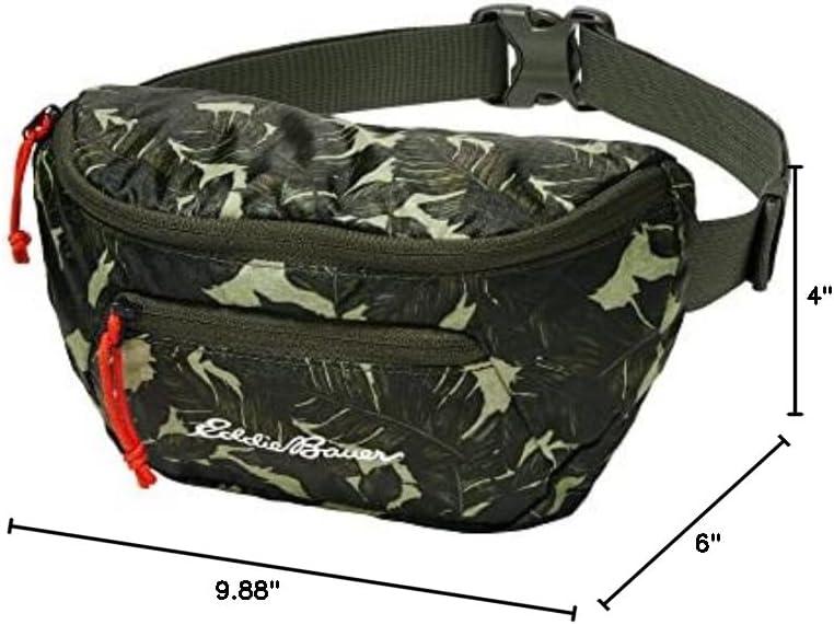 imageEddie Bauer Stowaway Packable Waistpack Sling Fanny Travel Lightweight Outdoor Ripstop PolyesterDark Loden