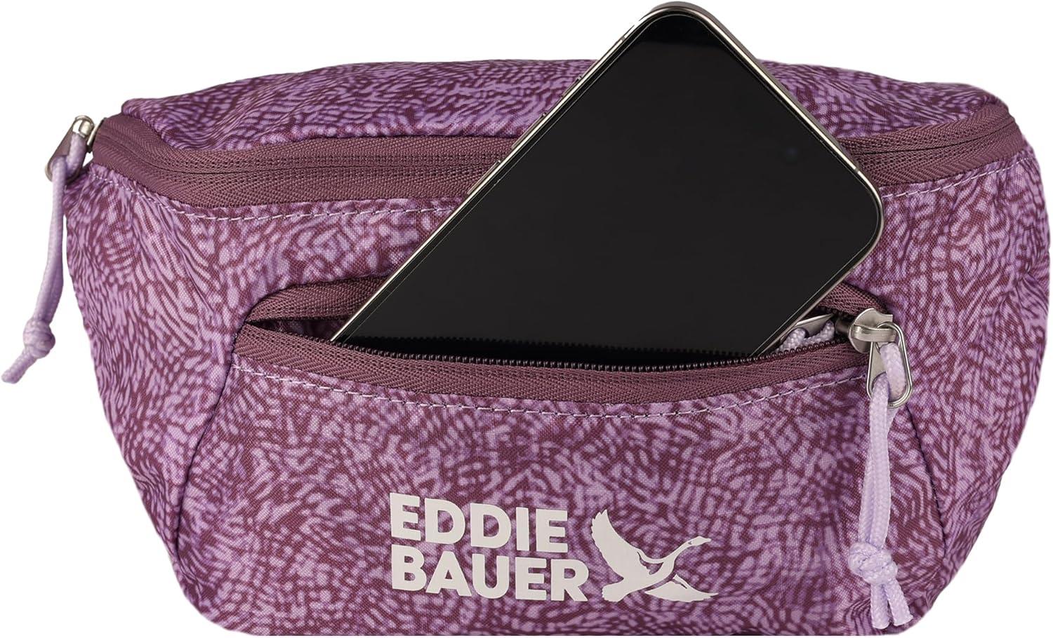 imageEddie Bauer Stowaway Packable Waistpack Sling Fanny Travel Lightweight Outdoor Ripstop PolyesterLilac