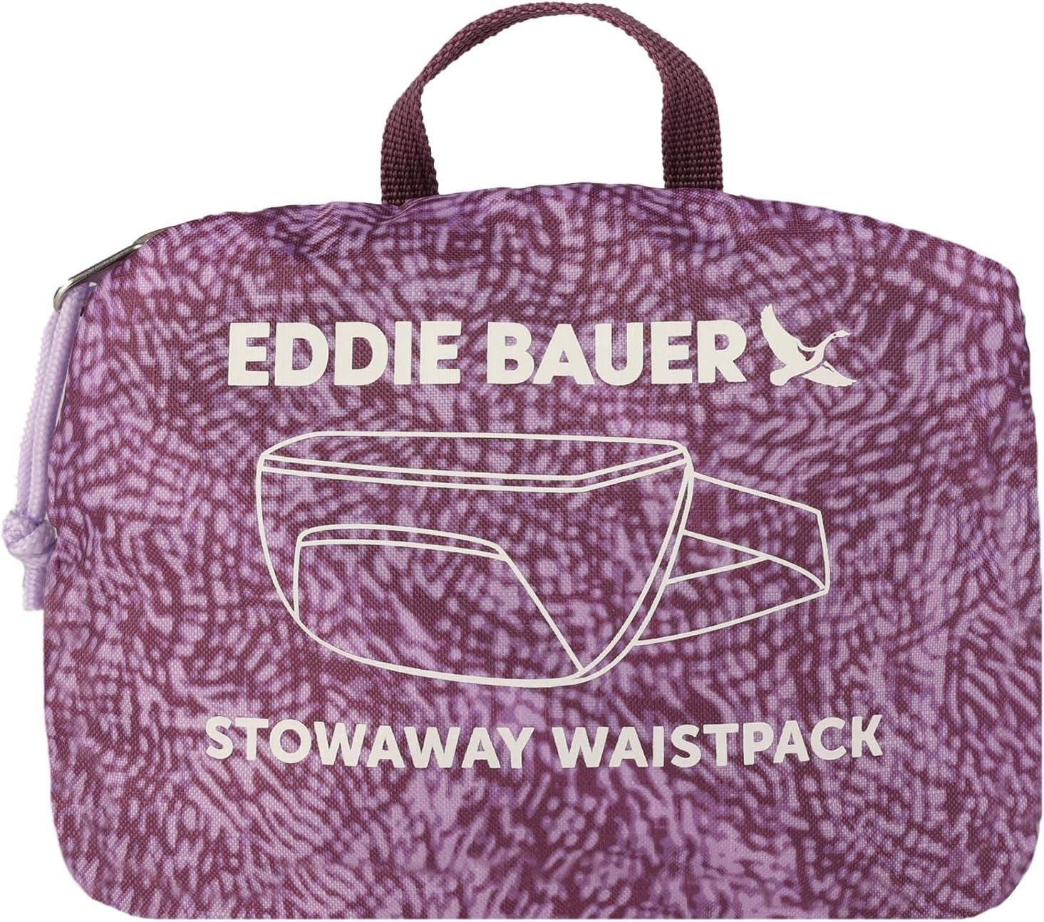 imageEddie Bauer Stowaway Packable Waistpack Sling Fanny Travel Lightweight Outdoor Ripstop PolyesterLilac