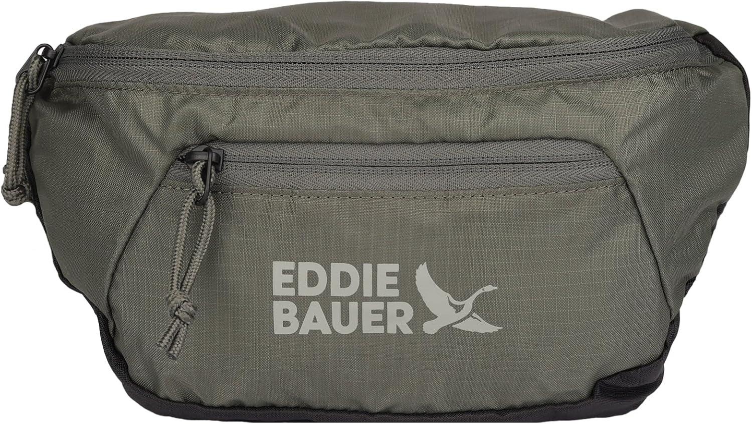 imageEddie Bauer Stowaway Packable Waistpack Sling Fanny Travel Lightweight Outdoor Ripstop PolyesterSpruce Green
