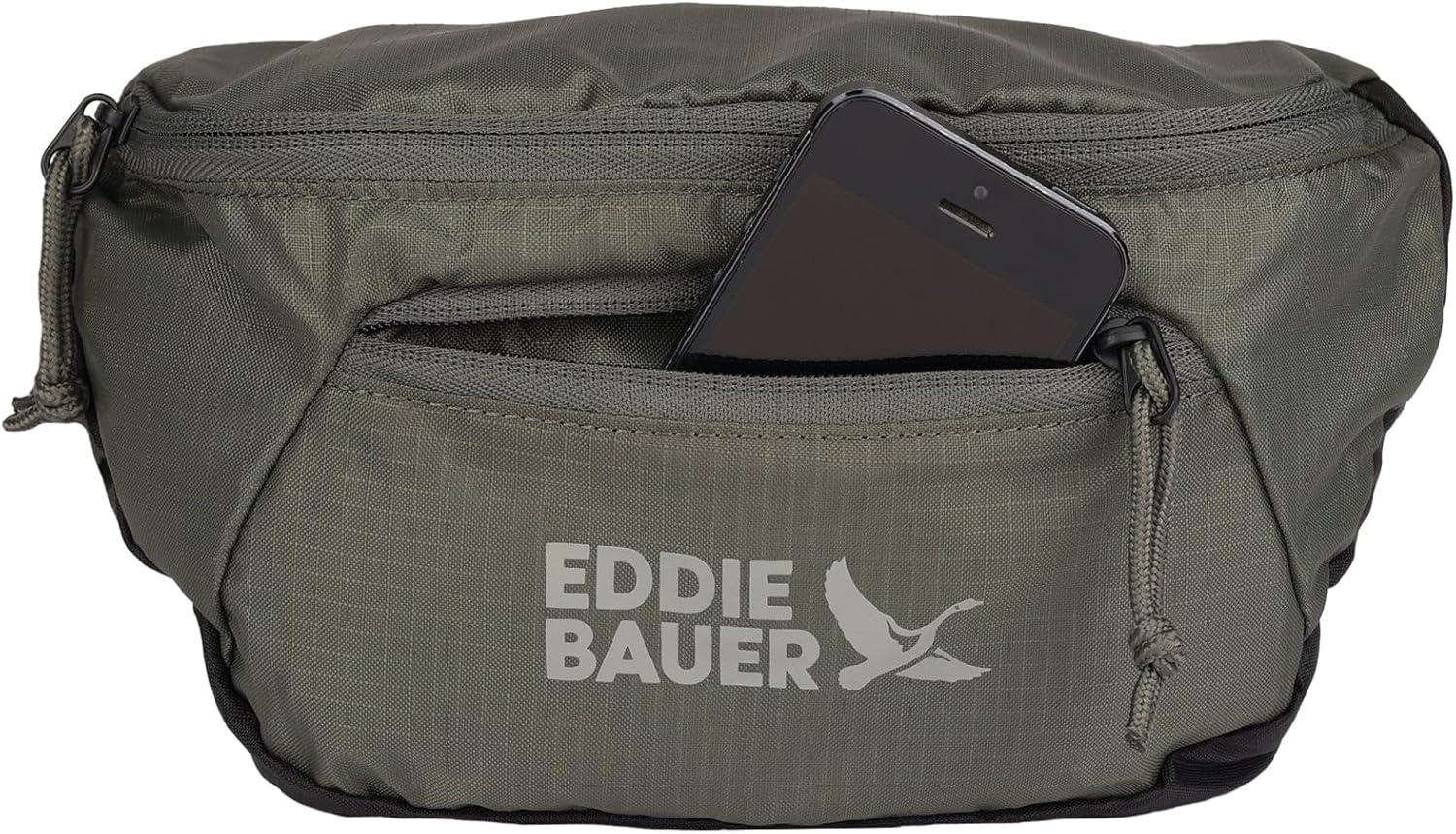 imageEddie Bauer Stowaway Packable Waistpack Sling Fanny Travel Lightweight Outdoor Ripstop PolyesterSpruce Green