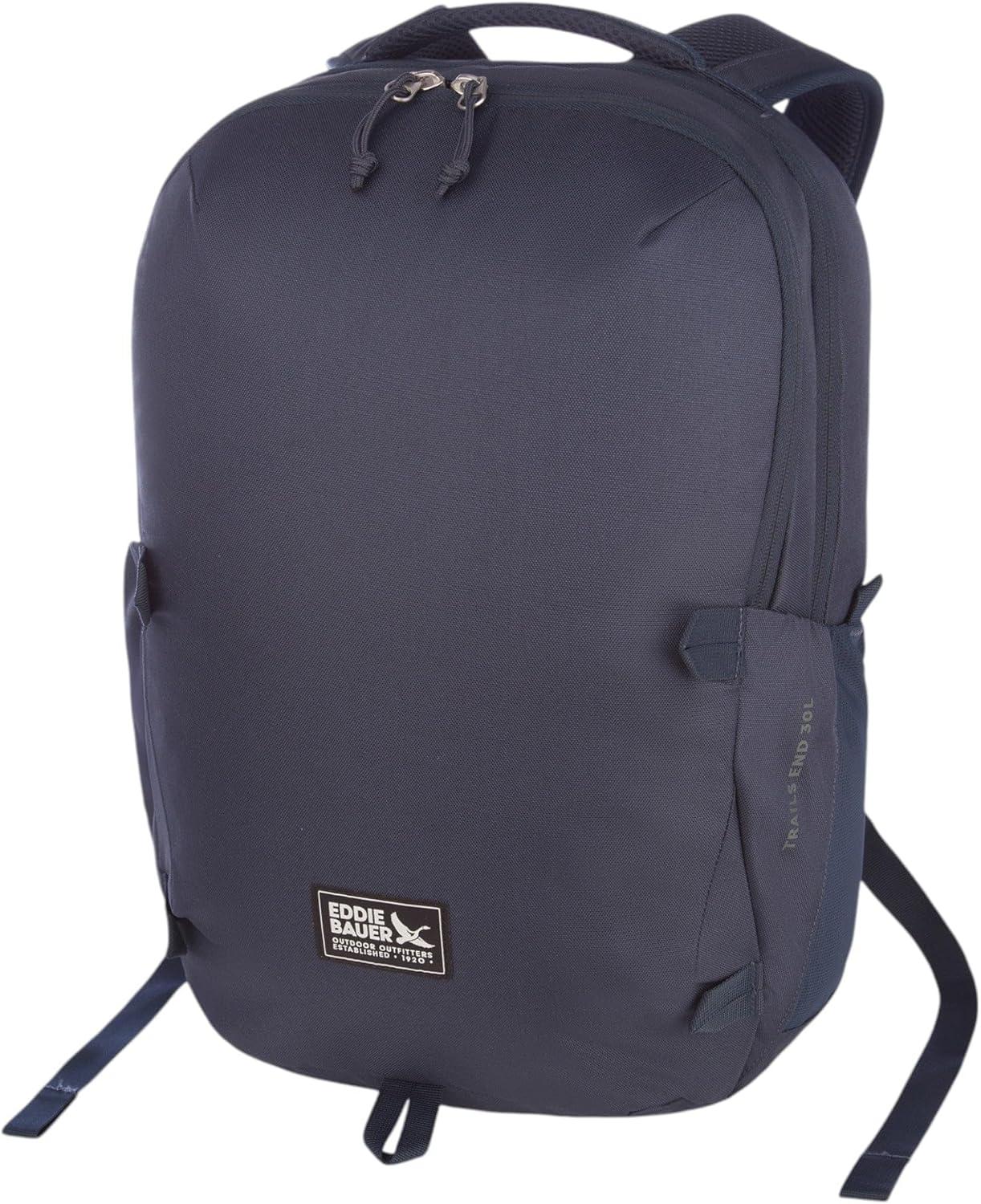 imageEddie Bauer Trail Ends Backpack 28L Laptop Sleeve Everyday Carry Travel Work Commuting Stretch Side Pockets Padded Shoulder Straps Mesh Back BrookBrook Green