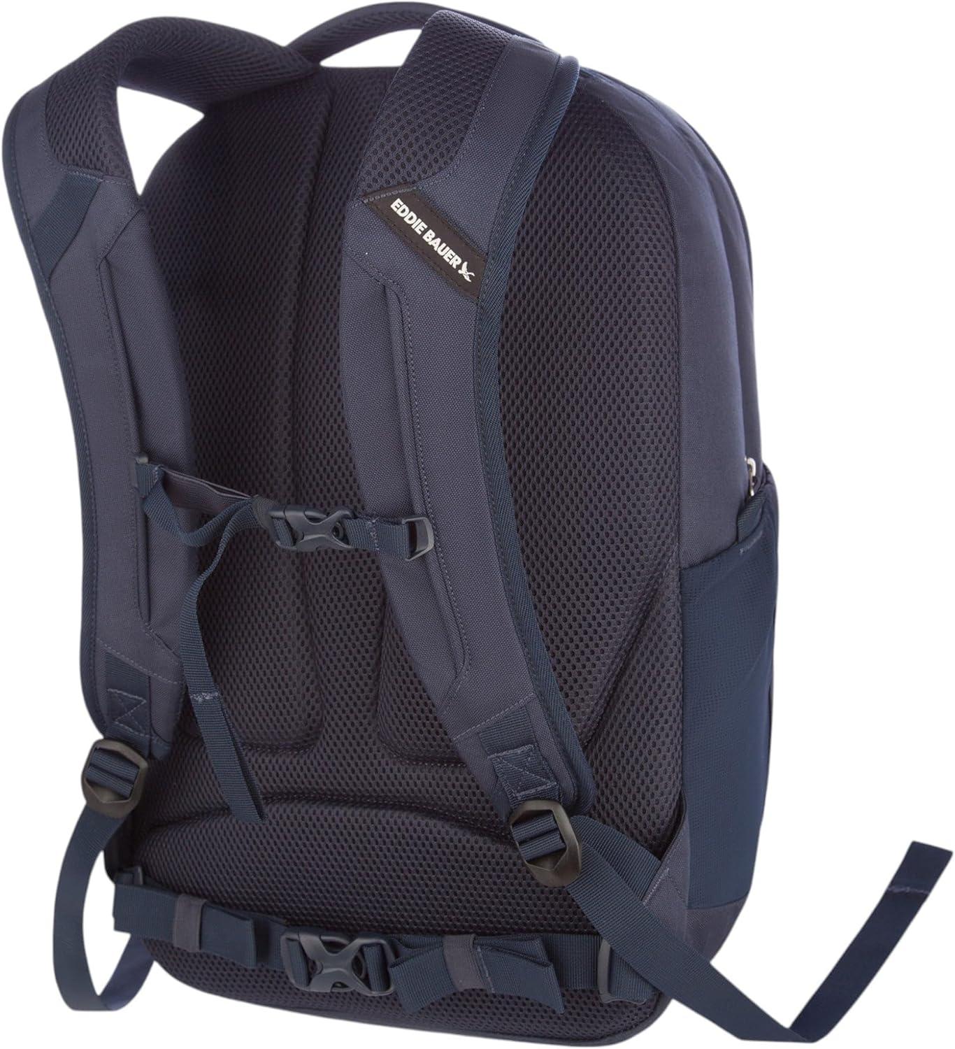 imageEddie Bauer Trail Ends Backpack 28L Laptop Sleeve Everyday Carry Travel Work Commuting Stretch Side Pockets Padded Shoulder Straps Mesh Back BrookBrook Green
