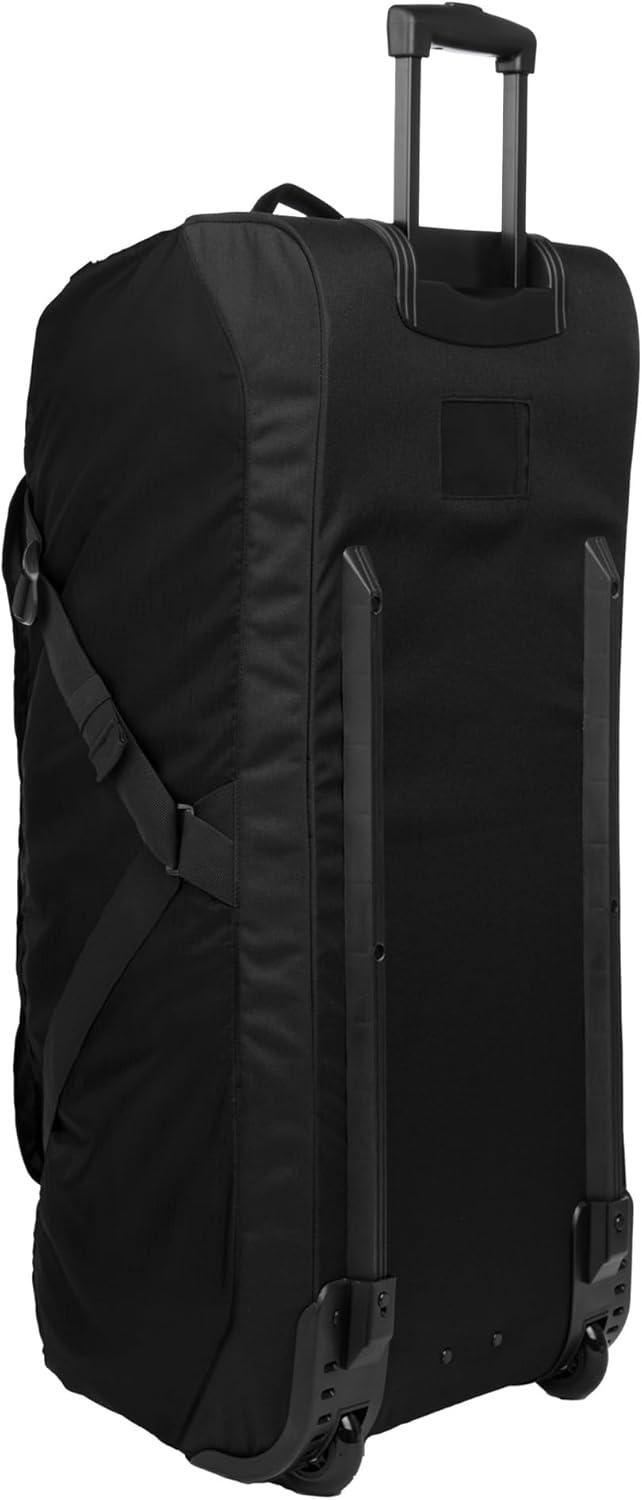 imageEddie Bauer Traverse Luggage Roller Wheels Telescoping Handle Travel Vacation Ripstop Nylon Black 31quotBlack