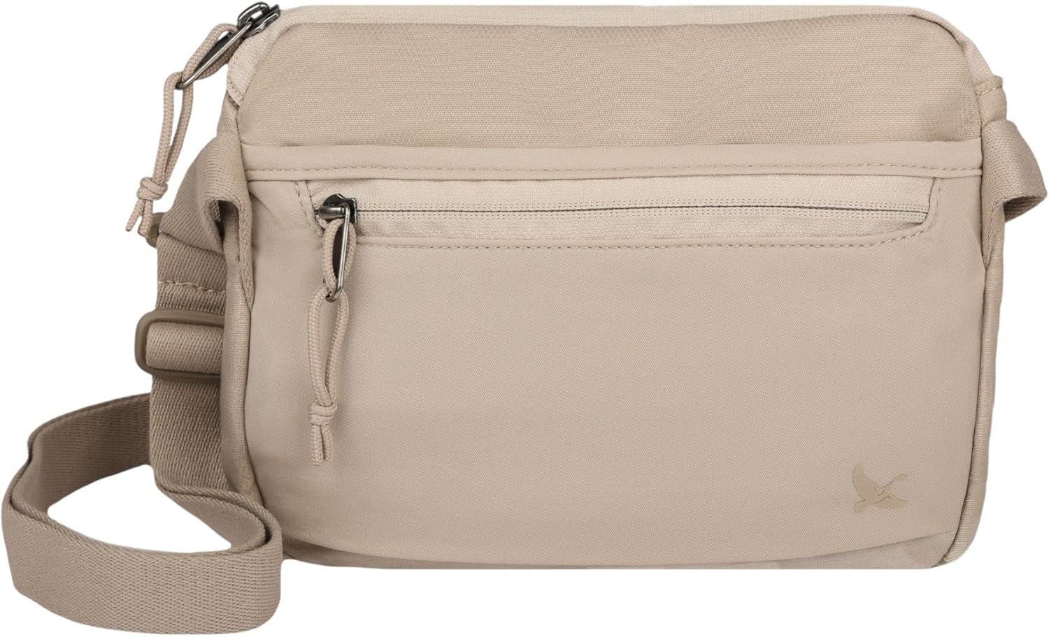 imageEddie Bauer Womens Crossbody Bag Everyday Carry Travel Vacation Small Shoulder Strap LightweightSkylar Pumice