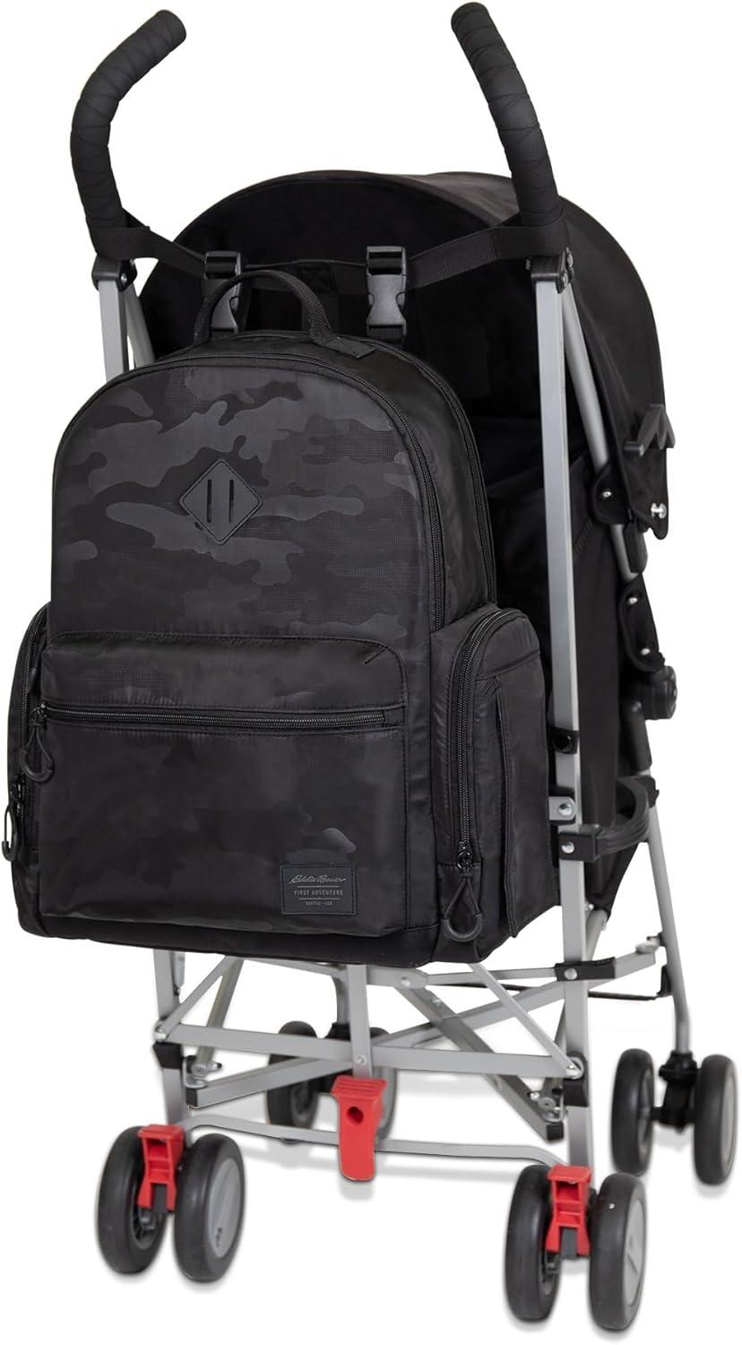 imageNOJO Eddie Bauer Cascade Backpack Diaper BagCamo Black Gray