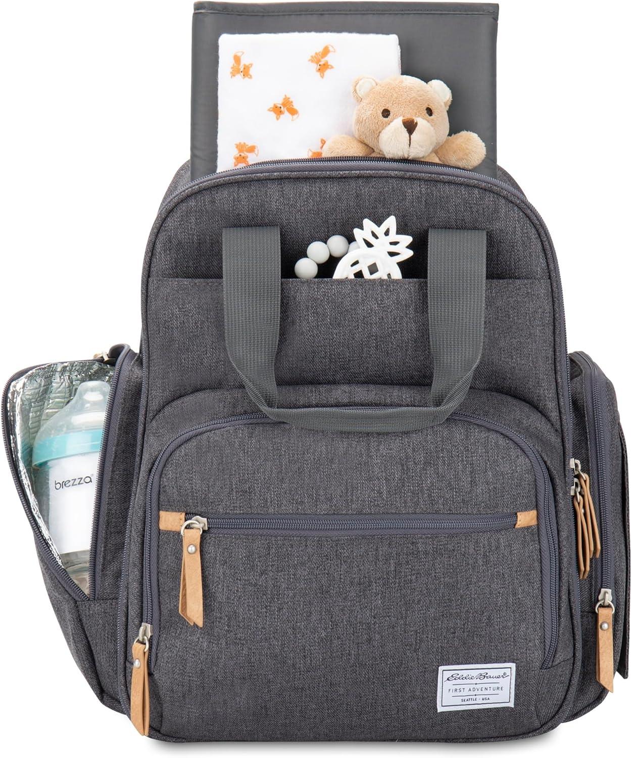 imageNOJO Eddie Bauer Cascade Backpack Diaper BagCanyon Summit Gray