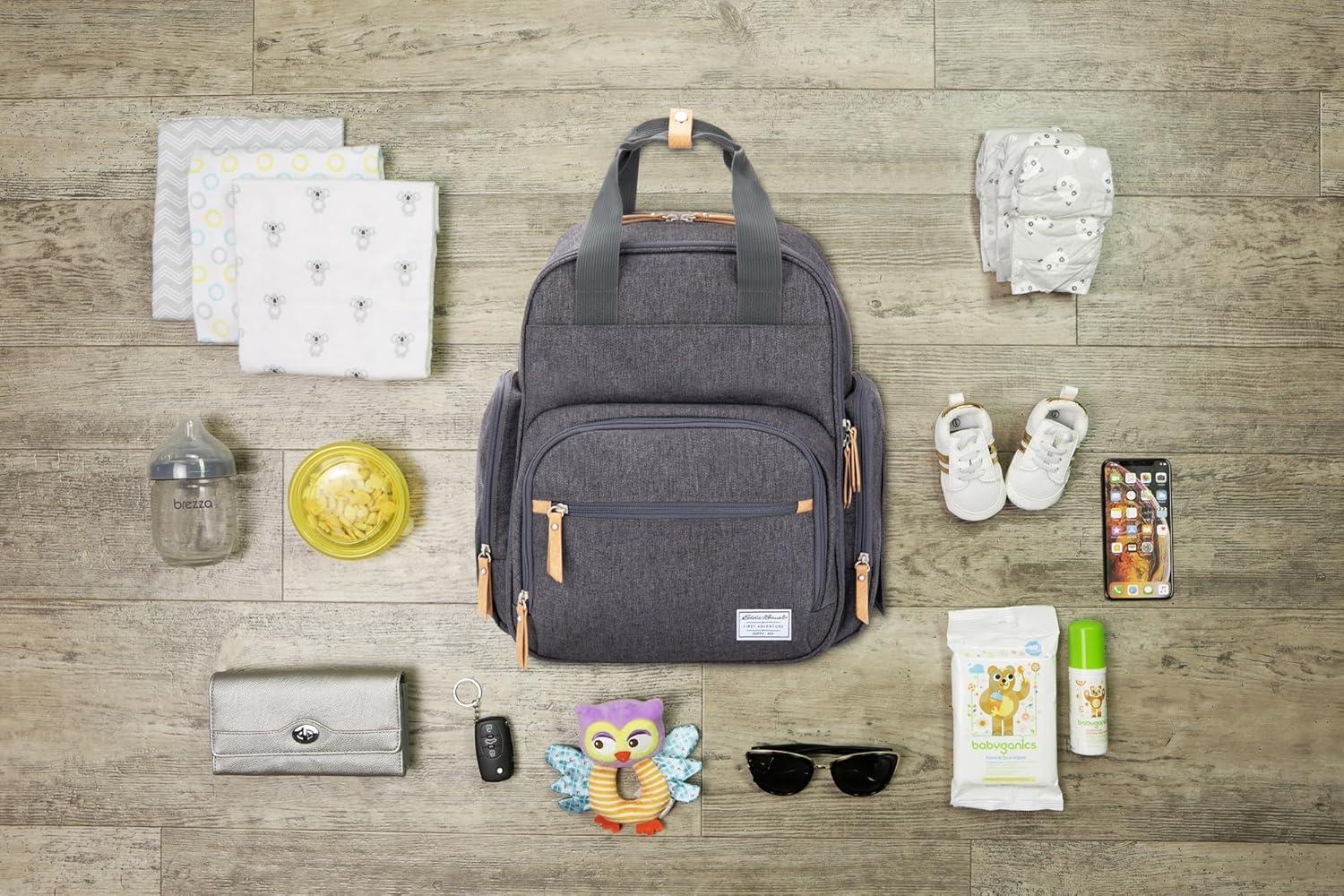 imageNOJO Eddie Bauer Cascade Backpack Diaper BagCanyon Summit Gray