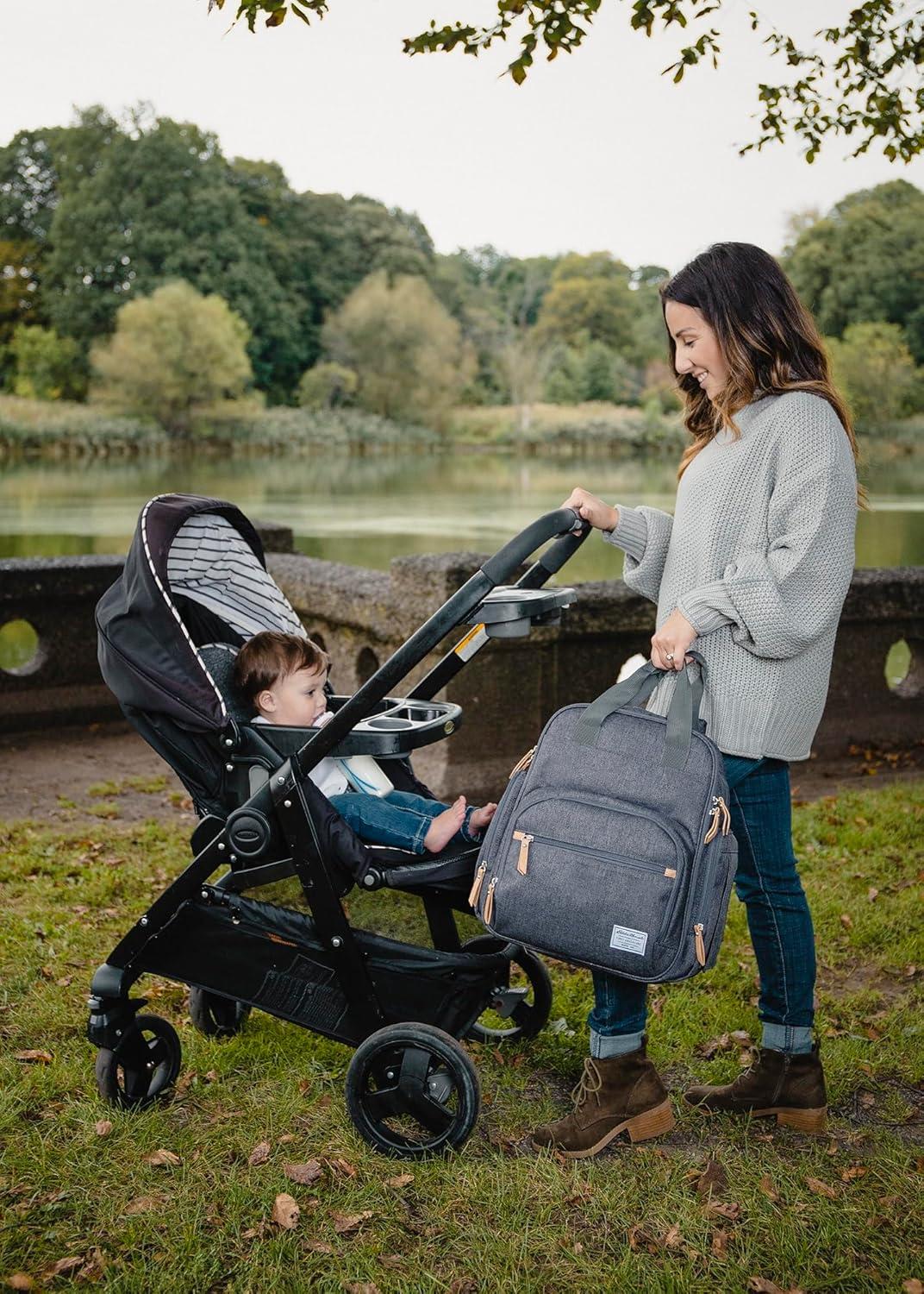 imageNOJO Eddie Bauer Cascade Backpack Diaper BagCanyon Summit Gray