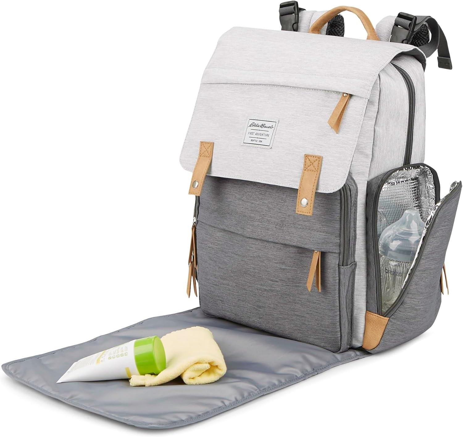 imageNOJO Eddie Bauer Cascade Backpack Diaper BagCascade Gray