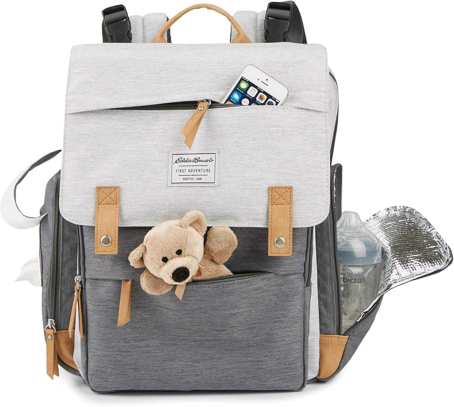 imageNOJO Eddie Bauer Cascade Backpack Diaper BagCascade Gray