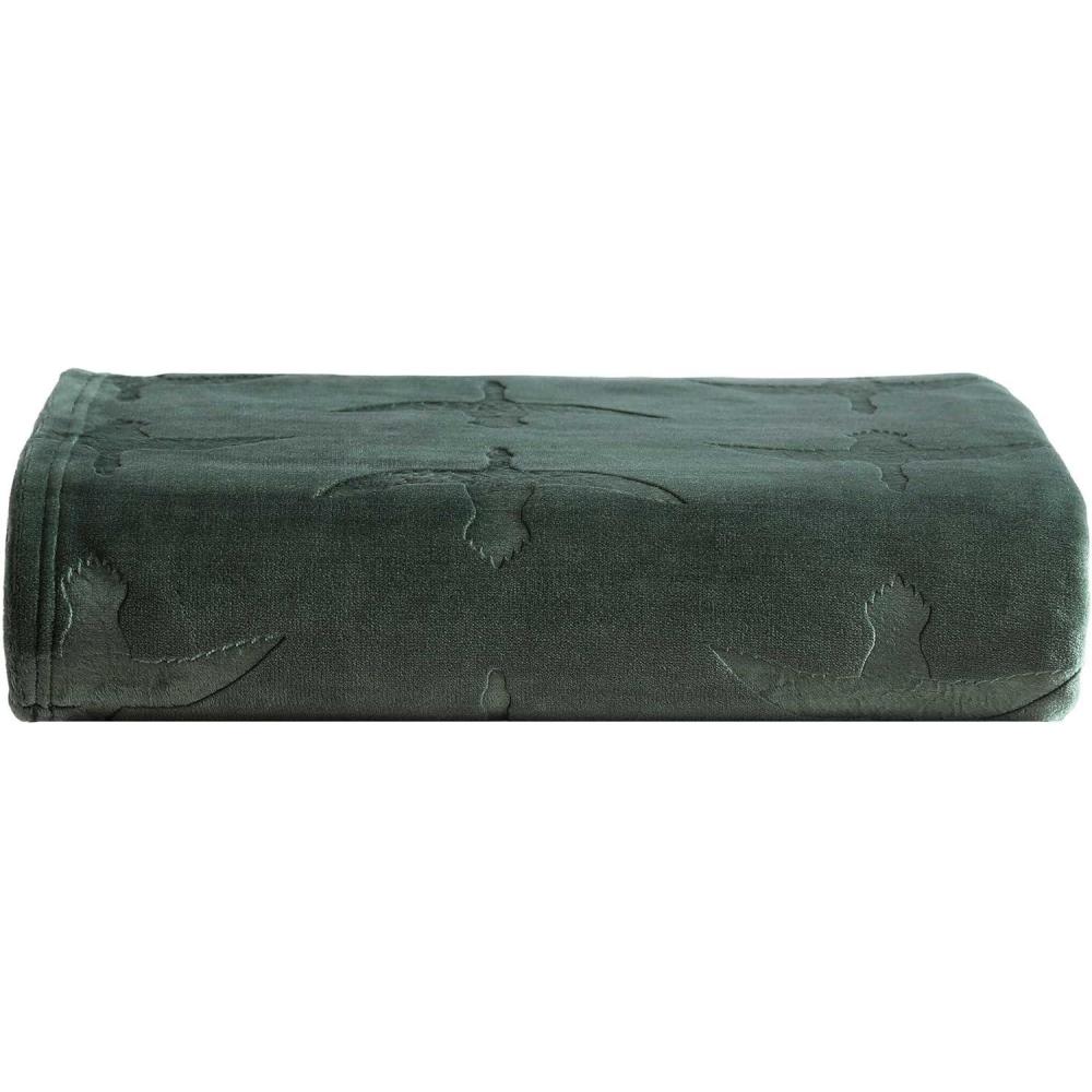 imageEddie Bauer  Throw Blanket UltraSoft ampamp Reversible Plush Blanket Oversized Bedding for Couch or Bed Trailhead Plaid Red 60quot x 70quotGeese Green