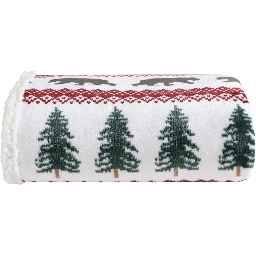 imageEddie Bauer  Throw Blanket UltraSoft ampamp Reversible Plush Blanket Oversized Bedding for Couch or Bed Trailhead Plaid Red 60quot x 70quotGrizzly Peak Red