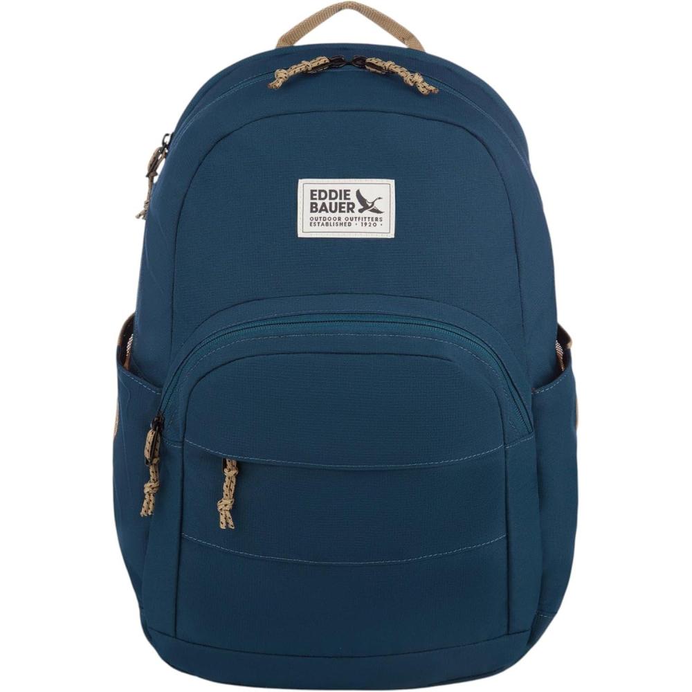 imageEddie Bauer Campus Backpack 26L  Everyday Carry  Work  Travel  Commuter  Padded Laptop Sleeve  Stretch Bottle Pockets  Lightweight  Durable  Marine BlueCampus  Marine Blue