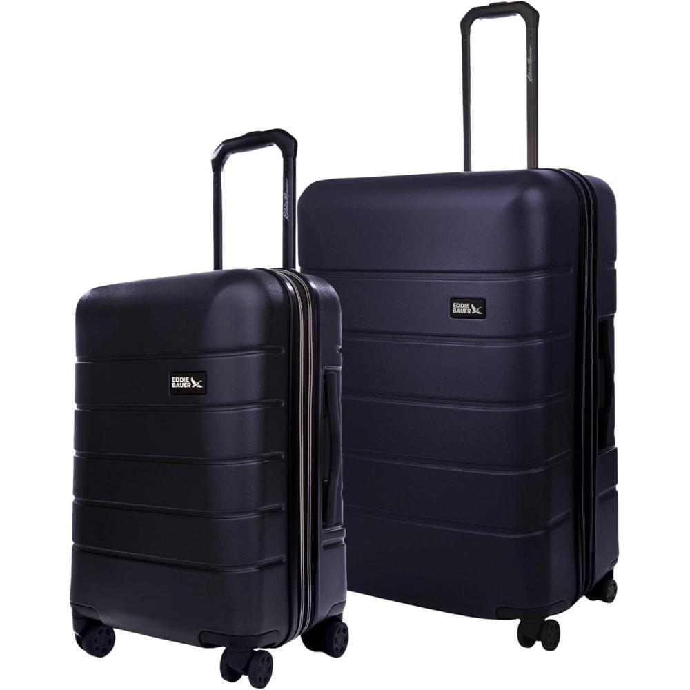 imageEddie Bauer Glacier Hardside Spinner Durable PCABS Construction 2Piece Set Suitcase Luggage SprigStorm