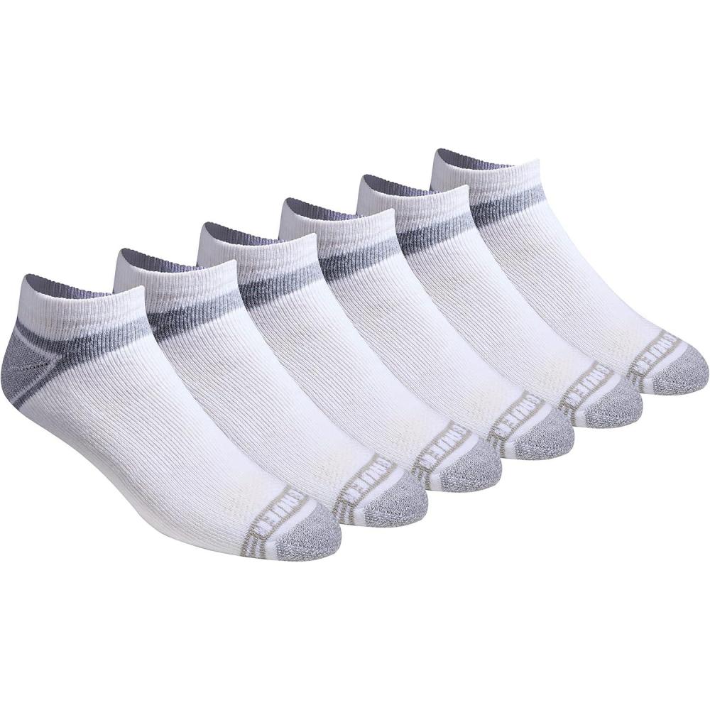 imageEddie Bauer Mens Dura Dri Moisture Control 6pair Low Cut SocksWhite 6 Pairs
