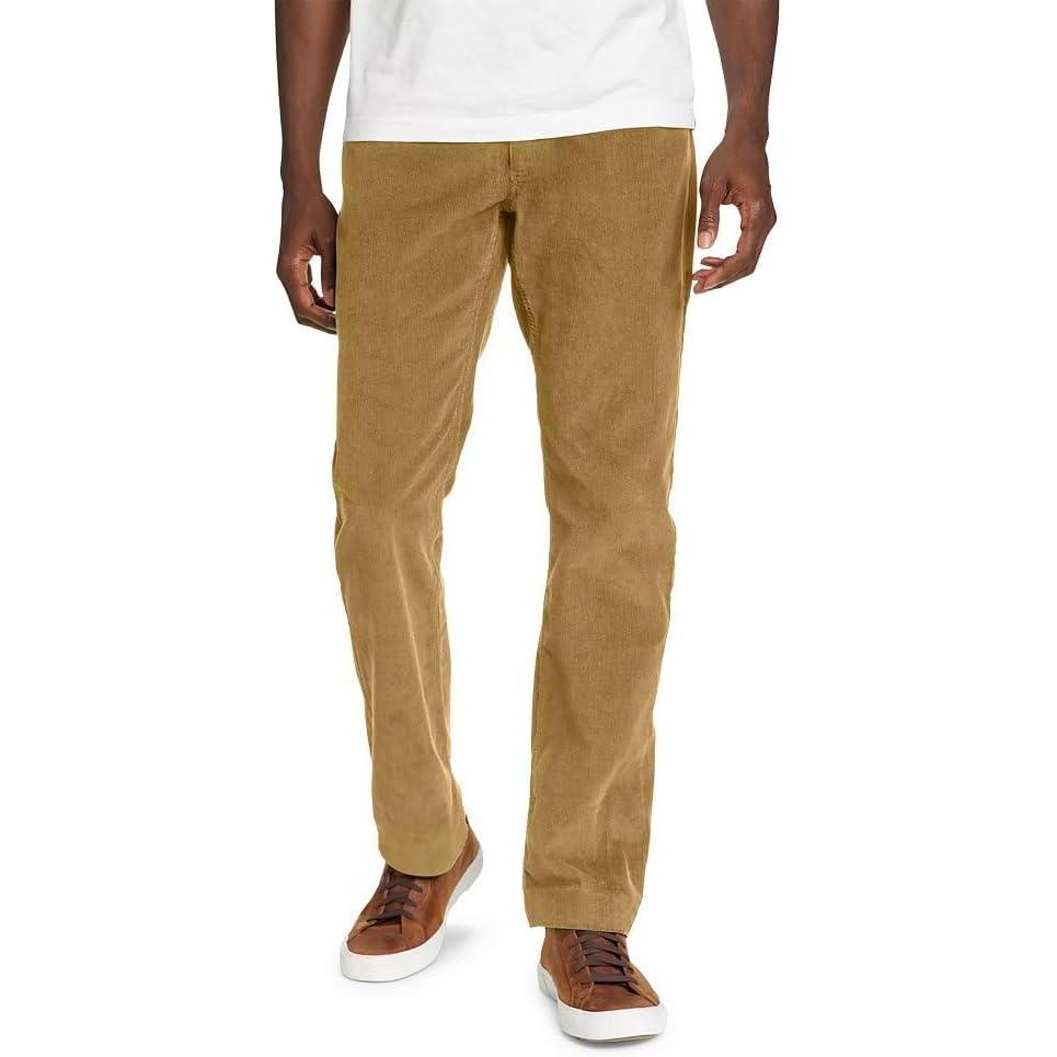 imageEddie Bauer Mens Eddies Faultline Corduroy PantDark Tan