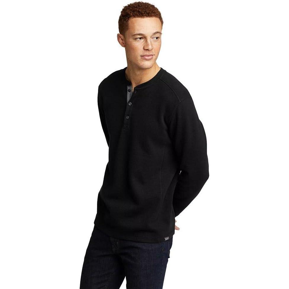 imageEddie Bauer Mens Eddies Favorite Ultrasoft Thermal HenleyBlack