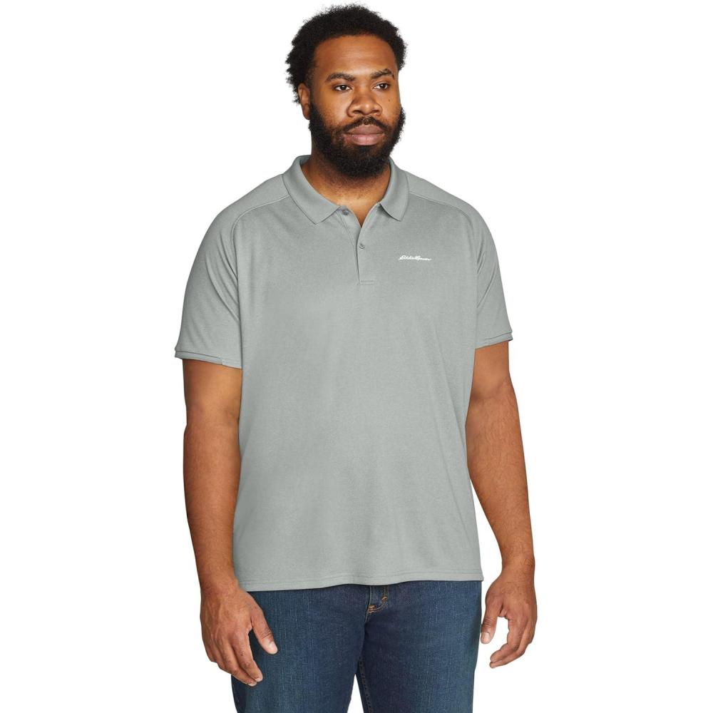 imageEddie Bauer Mens Mb Ss Resolution Pro Polo 20Gray