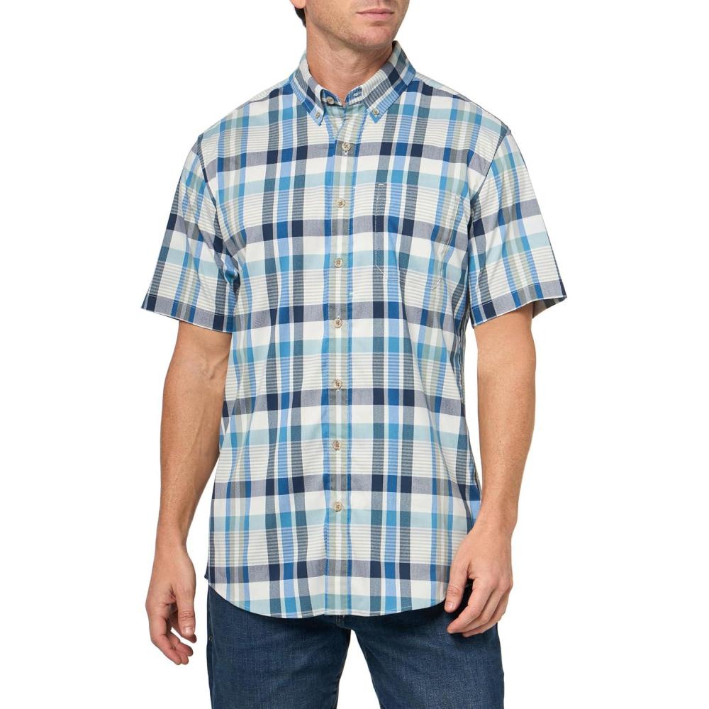 imageEddie Bauer Mens Mt Ss Voyager Flex ShirtClover