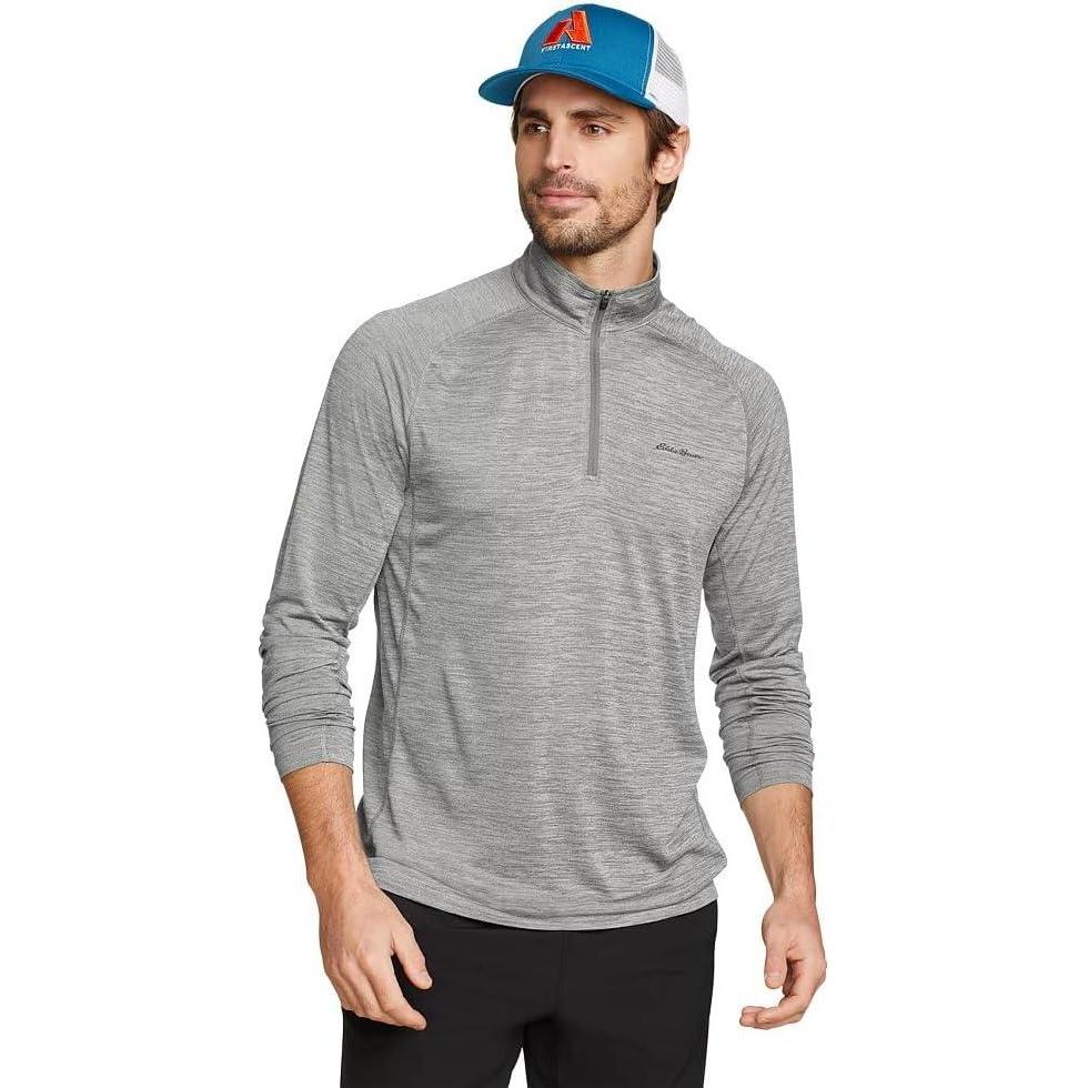 imageEddie Bauer Mens Resolution LongSleeve 14ZipCinder