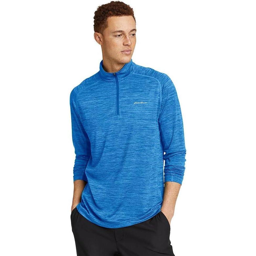 imageEddie Bauer Mens Resolution LongSleeve 14ZipSapphire