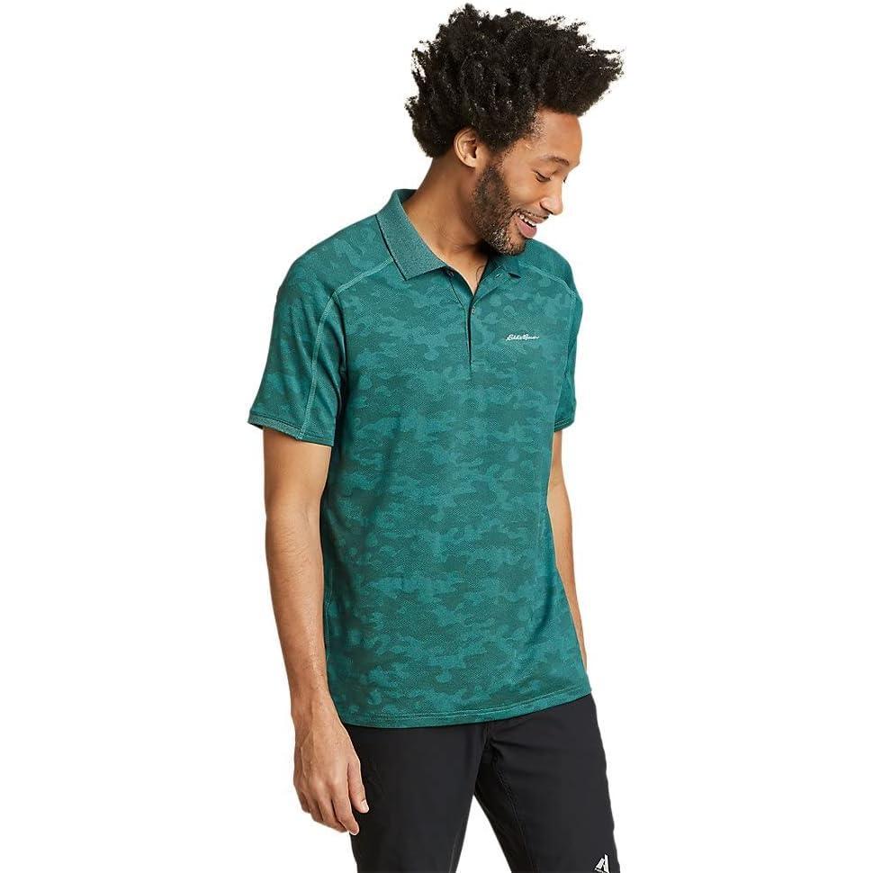 imageEddie Bauer Mens Resolution Pro ShortSleeve Polo 20Turquoise