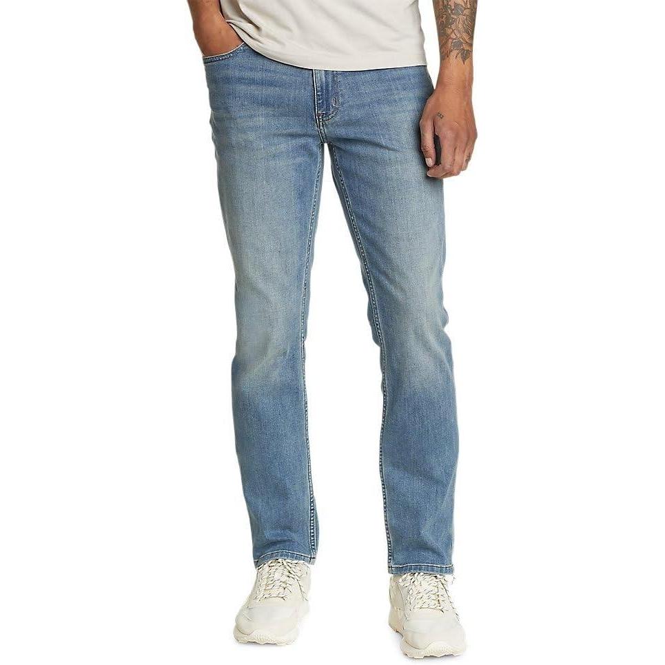 imageEddie Bauer Mens Voyager Flex 20 Slim Fit JeansLt Indigo