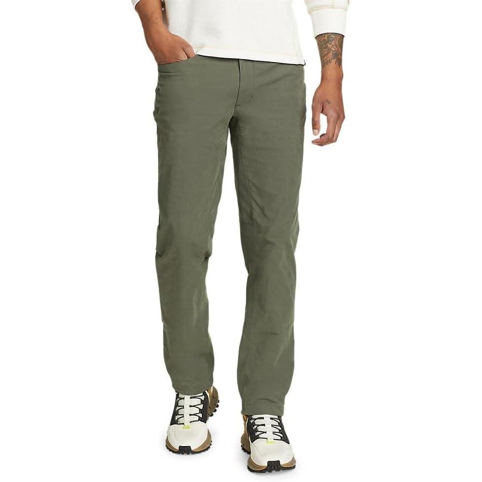 imageEddie Bauer Mens Voyager Flex 5Pocket Slim Fit Chino PantsCapers