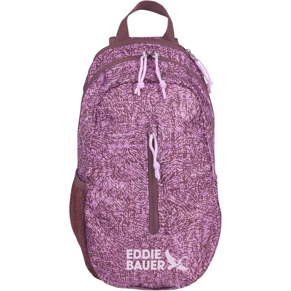 imageEddie Bauer Stowaway Packable Sling Bag Foldable Travel Outdoor Lightweight Compact Everyday Carry Ripstop Nylon 10L Dark SmokeLilac