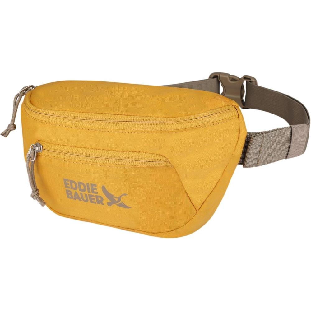 imageEddie Bauer Stowaway Packable Waistpack Sling Fanny Travel Lightweight Outdoor Ripstop PolyesterField Gold