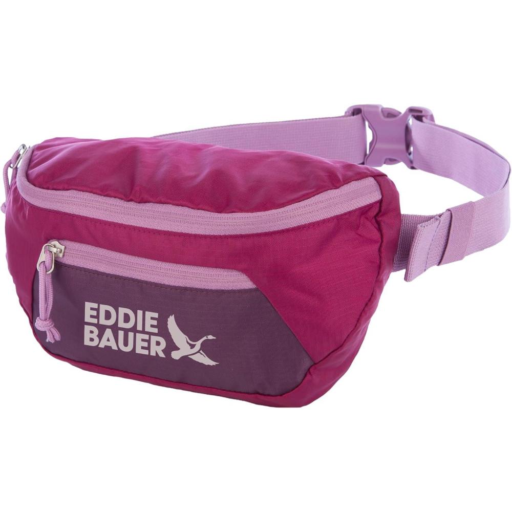 imageEddie Bauer Stowaway Packable Waistpack  Sling  Fanny  Travel  Lightweight  Outdoor  Ripstop PolyesterPort Red