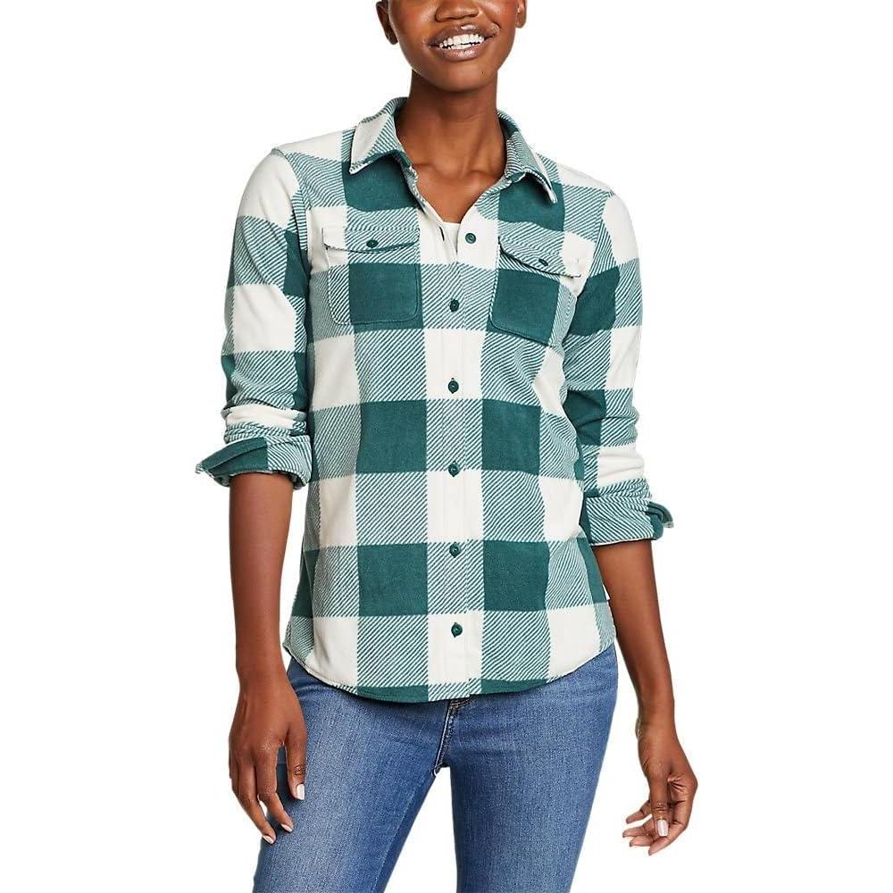 imageEddie Bauer Womens Fast Fleece ShirtPine