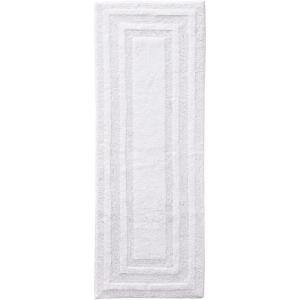 Eddie Bauer – Bathroom Rug, 100% Soft Plush Tufted Cotton Runner Rug, Highly Absorbent, Quick-Dry, and Skid-Resistant Backing (Logan White, 22″ x 60″)(White)