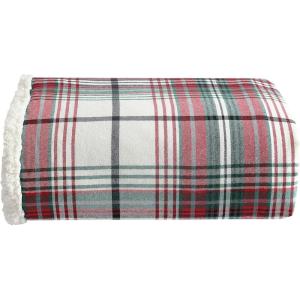 Eddie Bauer – Blanket, Super Soft Reversible Sherpa & Brushed Fleece Bedding, Throw Blankets for Couch, Ideal for Lounging (Mountain Tartan Red)(Montlake Plaid Red)