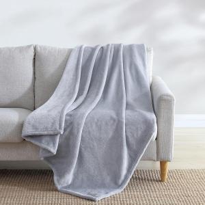 Eddie Bauer – Blanket, Super Soft Reversible Sherpa & Brushed Fleece Bedding, Throw Blankets for Couch, Ideal for Lounging (Ultra Lux Solid Green)(Ultra Lux Solid Grey)