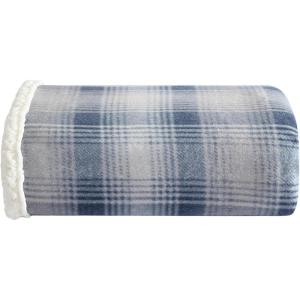 Eddie Bauer – Throw Blanket, Super Soft Reversible Sherpa & Brushed Fleece Bedding, Ideal Christmas & White Elephant Gifts, Cozy Plaid Throw Blankets For Couch for Bed or Couch (Fair Isle Dark Steel, 50″ x 70″)(Nordic Midnight)