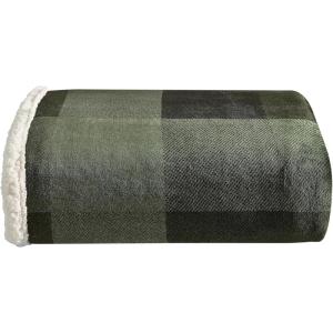 Eddie Bauer – Throw Blanket, Ultra-Soft & Reversible Plush Blanket, Oversized Bedding for Couch or Bed (Trailhead Plaid Red, 60″ x 70″)(Pine Plaid Green)
