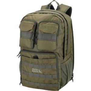 Eddie Bauer Cargo Tactical Backpack | Adventure | Heavy Duty | Outdoor | Water Resistant | 600D Polyester(Moss Grey)