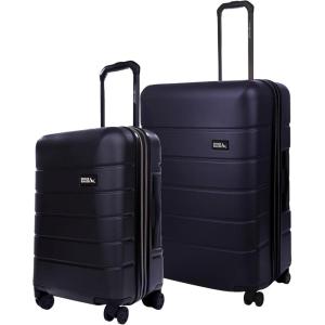 Eddie Bauer Glacier Hardside Spinner Durable PC/ABS Construction 2-Piece Set Suitcase Luggage, Sprig(Storm)