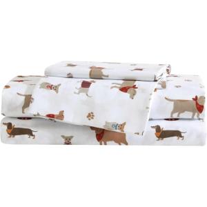 Eddie Bauer Kids – Twin Sheets, Stain-Resistant Toddler Bedding with Matching Sham(s), Super Soft, Ideal Boy Room Essentials (Fish Lake White, Twin)(Buddy & Friends White)