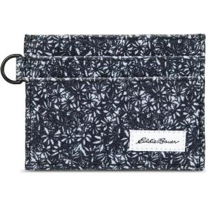 Eddie Bauer Men Signature Passcase Wallet(Canvas Print – Blue)