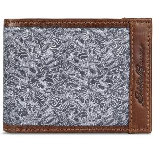Eddie Bauer Men Signature Passcase Wallet(Grey)
